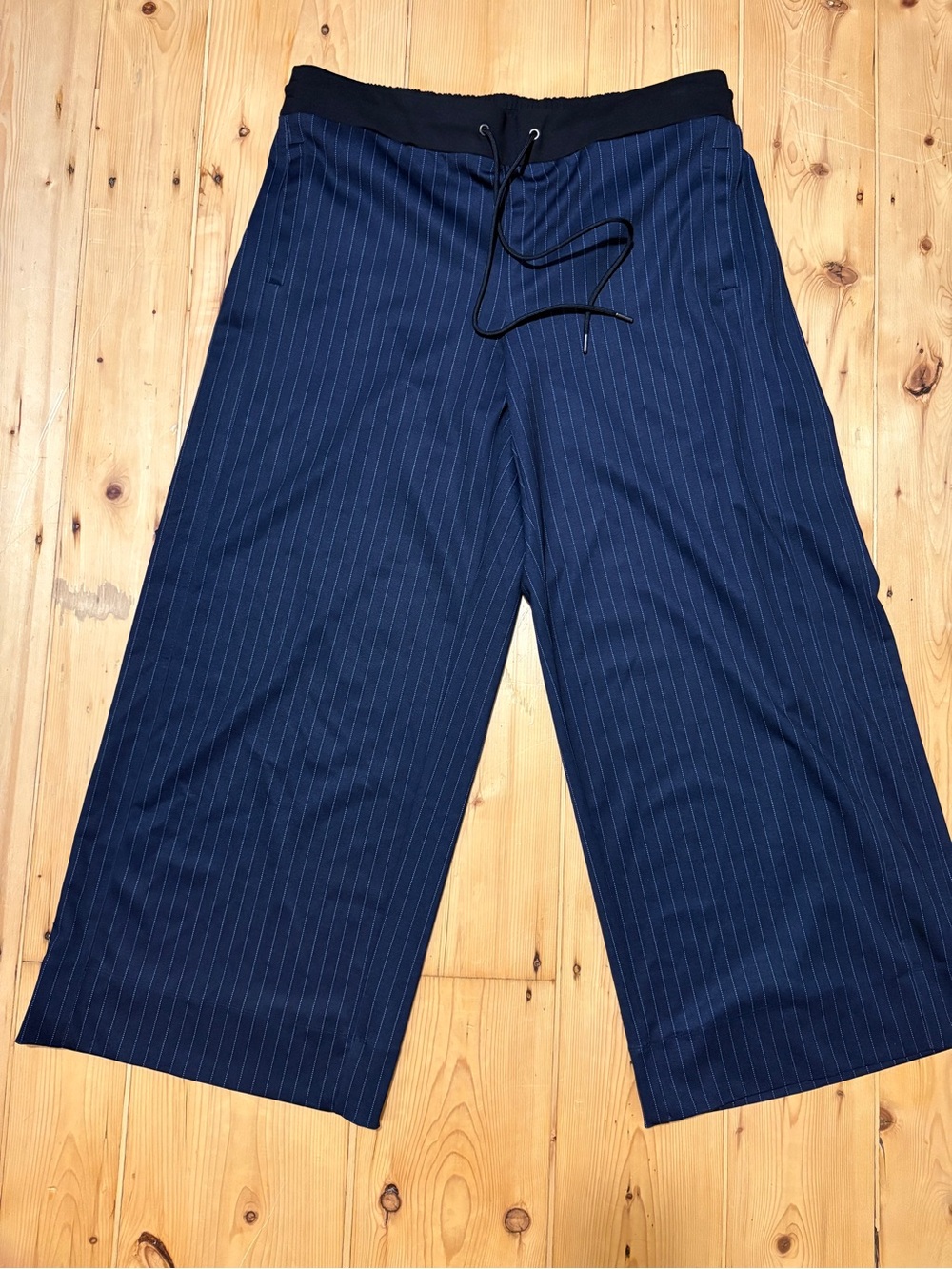Lane Bryant Ponte Pull-On Stripe Wide Leg Pant - Picture 10 of 13